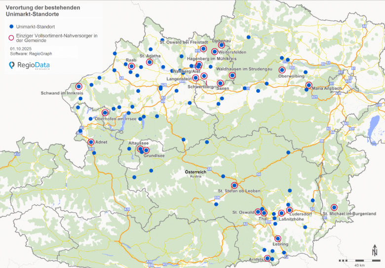 Presseaussendung: Unimarkt-Schließungen verstärken Strukturwandel – 26 Orte verlieren ihren einzigen Vollsortiment-Lebensmittelhändler!